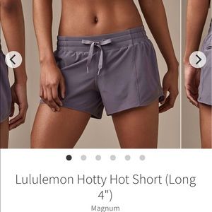 Lululemon hotty hot 4 inch color magnum